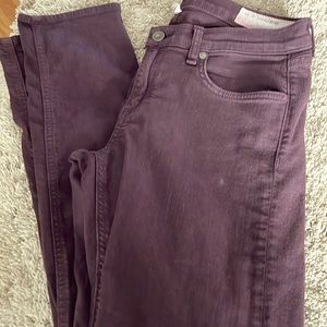 Rag & Bone Dre Boyfriend jeans, size 27, burgundy
